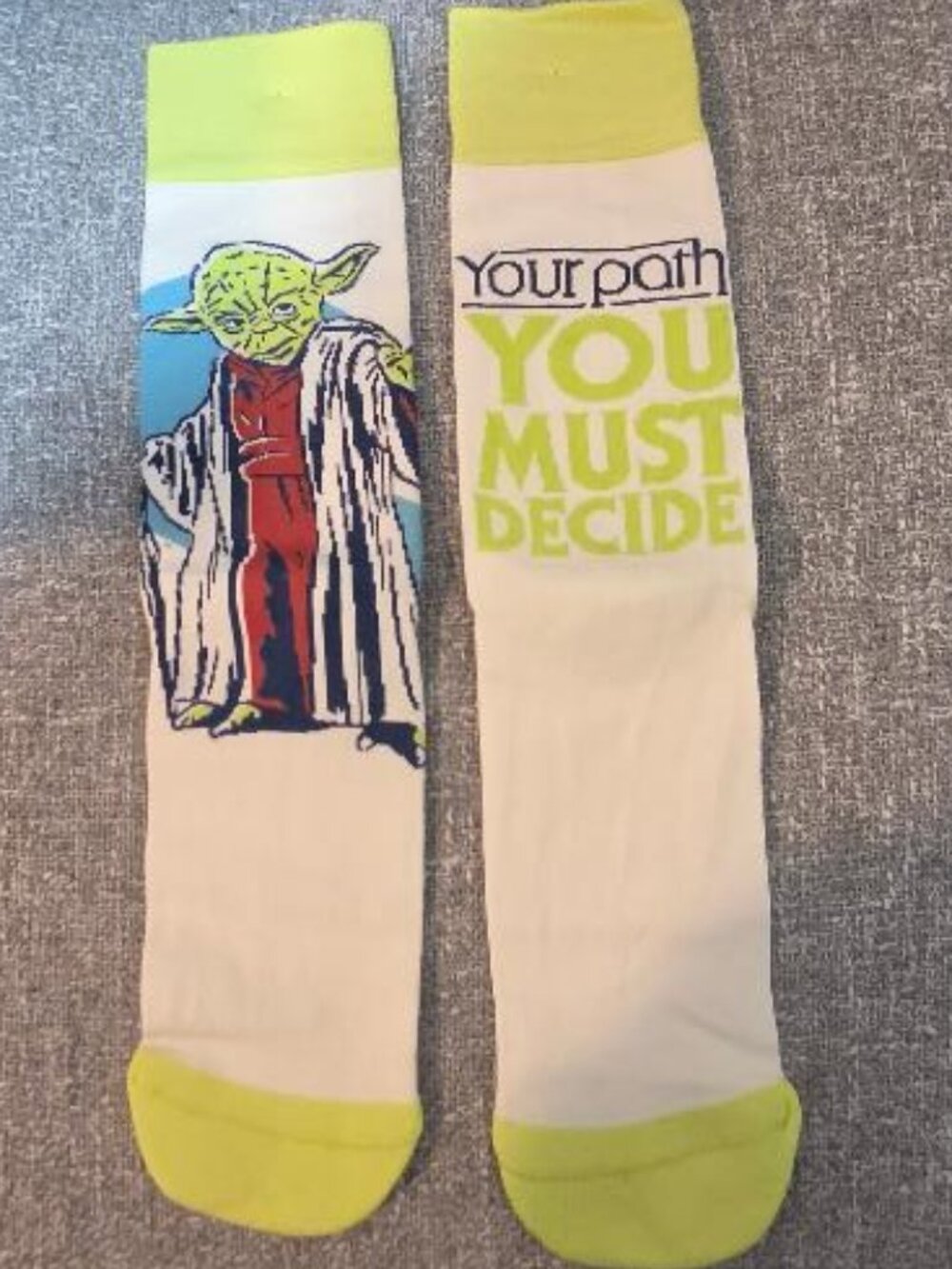 Star Wars Yoda Novelty Crew Socks